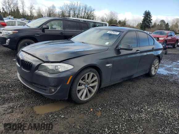 2011 BMW 5 Series 535i xDrive with VIN WBAFU7C59BC778083, listed as a Copart auction lot 48929435 with 105,700 mi miles and Salvage Title. Bid and sale history available at DreamBid. Image 1.