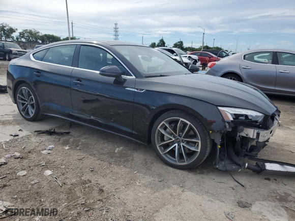 2021 Audi A5 Sportback S line Premium Plus with VIN WAUFACF53MA032675, listed as a Copart auction lot 72169494 with NaN miles and Salvage Title. Bid and sale history available at carsss.com. Image 4.