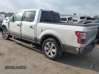 2017 Ford F-150 XL with VIN 1FTEW1EG0HFB70948, listed as a IAAI auction lot 41753174 with 217,677 mi miles. Bid and sale history available at carsss.com. Image 3.