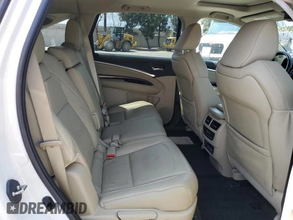 2018 Acura MDX Technology with VIN 5J8YD4H50JL015632, listed as a Copart auction lot 62608615 with 52,999 mi miles and Salvage title. Bid and sale history available at DreamBid. Image 11.