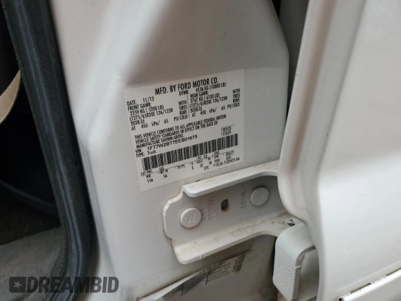 2014 Ford F-250 XL z VIN 1FT7W2BT7EEB01675, wystawiony jako Copart lot #87730115 z przebiegiem Nie podano mil oraz Szkoda całkowita • Salvage title. Historia ofert i sprzedaży dostępna na DreamBid. Obrazek 14.