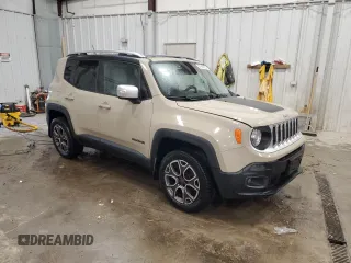 2015 Jeep Renegade Limited with VIN ZACCJBDT8FPB77845, listed as a Copart auction lot 57992125 with 86,705 mi miles and Non repairable. Bid and sale history available at DreamBid. Image 4.