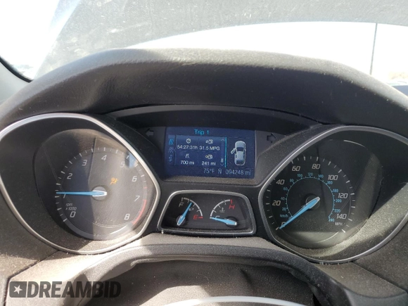 2013 Ford Focus SE with VIN 1FADP3F29DL276310, listed as a Copart auction lot 48211765 with 94,248 mi miles and Salvage Title. Bid and sale history available at carsss.com. Image 9.