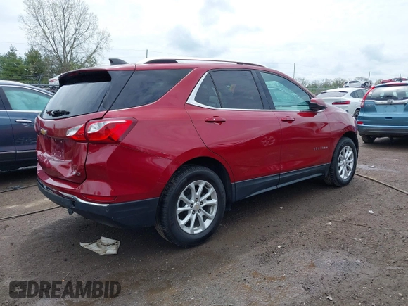 2018 Chevrolet Equinox LT with VIN 2GNAXSEV5J6340521, listed as a IAAI auction lot 42112332 with 57,857 mi miles. Bid and sale history available at carsss.com. Image 4.