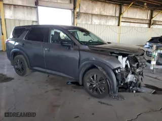 2023 Nissan Pathfinder S with VIN 5N1DR3AA4PC214980, listed as a Copart auction lot 77045034 with 28,140 mi miles and Salvage Title. Bid and sale history available at carsss.com. Image 4.
