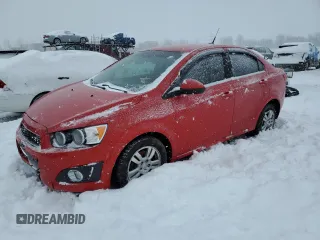 2013 Chevrolet Sonic LT with VIN 1G1JC5SH8D4122110, listed as a Copart auction lot 87271274 with 115,261 mi miles and Salvage Title. Bid and sale history available at carsss.com. Image 1.