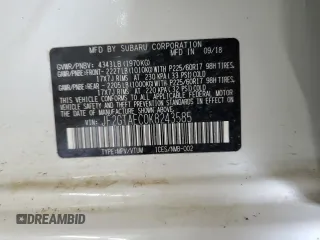 2019 Subaru Crosstrek Premium z VIN JF2GTAEC0K8243585, wystawiony jako Copart lot #60224995 z przebiegiem 44 413 mil mil oraz Szkoda całkowita • Salvage title. Historia ofert i sprzedaży dostępna na DreamBid. Obrazek 16.