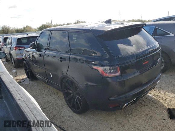 2021 Land Rover Range Rover Sport SVR with VIN SALWZ2RE5MA780919, listed as a Copart auction lot 77540064 with Not Provided miles and Salvage Title. Bid and sale history available at DreamBid. Image 2.