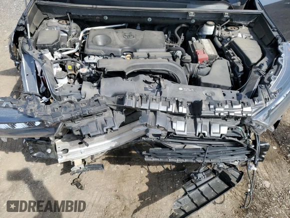 2019 Toyota RAV4 LE with VIN 2T3K1RFV0KC020049, listed as a Copart auction lot 48946705 with 87,021 mi miles and Salvage Title. Bid and sale history available at carsss.com. Image 13.