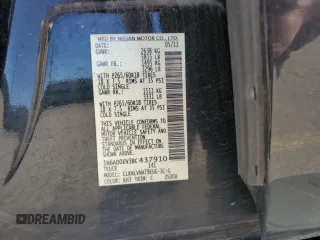 2011 Nissan Frontier Pro-4X with VIN 1N6AD0EV3BC437910, listed as a Copart auction lot 50757705 with 130,477 mi miles and Salvage title. Bid and sale history available at DreamBid. Image 14.