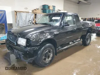 2001 Ford Ranger XL Fleet with VIN 1FTZR15E61PA61756, listed as a Copart auction lot 49106135 with 212,969 mi miles and Salvage Title. Bid and sale history available at carsss.com. Image 1.