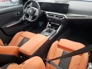 2023 BMW M3 with VIN WBS53AY05PFN27944, listed as a Copart auction lot 77215853 with 5,056 mi miles. Bid and sale history available at carsss.com. Image 8.