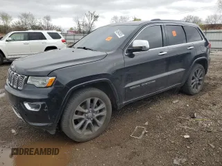 2017 Jeep Grand Cherokee Overland z VIN 1C4RJFCG1HC892866, wystawiony jako Copart lot #53942635 z przebiegiem Nie podano mil oraz Szkoda całkowita • Salvage title. Historia ofert i sprzedaży dostępna na DreamBid. Obrazek 1.