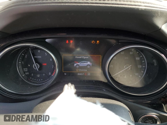 2023 Buick Encore GX Essence with VIN KL4MMGSL1PB152707, listed as a Copart auction lot 60341105 with 88,857 mi miles and Salvage title. Bid and sale history available at DreamBid. Image 9.