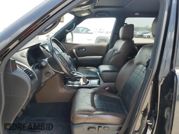 2018 Nissan Armada Platinum with VIN JN8AY2NF7J9333397, listed as a Copart auction lot 61851004 with 134,845 mi miles and Clean Title. Bid and sale history available at carsss.com. Image 7.