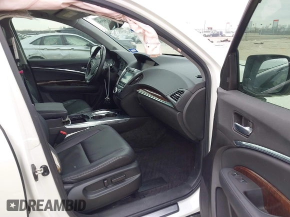 2017 Acura MDX w/Technology Pkg with VIN 5FRYD4H55HB022084, listed as a IAAI auction lot 41585958 with 57,458 mi miles. Bid and sale history available at carsss.com. Image 5.
