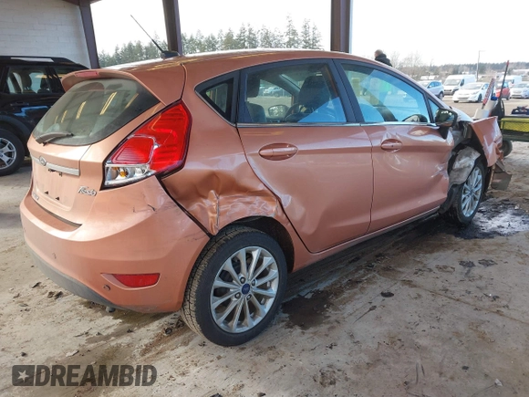 2017 Ford Fiesta Titanium with VIN 3FADP4FJ6HM139455, listed as a IAAI auction lot 41533050 with 104,788 mi miles and . Bid and sale history available at DreamBid. Image 4.