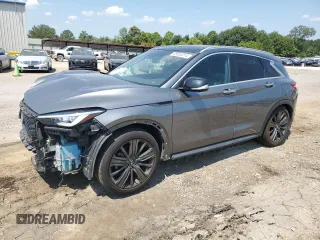 2020 Infiniti QX50 ESSENTIAL with VIN 3PCAJ5M3XLF110918, listed as a Copart auction lot 65853214 with 66,867 mi miles and Salvage Title. Bid and sale history available at carsss.com. Image 1.