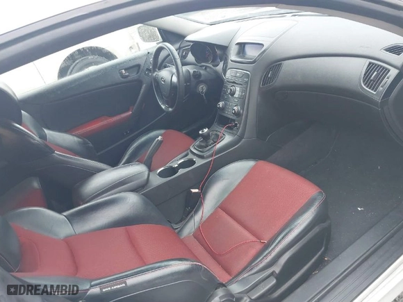2012 Hyundai Genesis Coupe 2.0T R-Spec with VIN KMHHT6KD2CU070640, listed as a IAAI auction lot 41608733 with 132,057 mi miles. Bid and sale history available at carsss.com. Image 5.