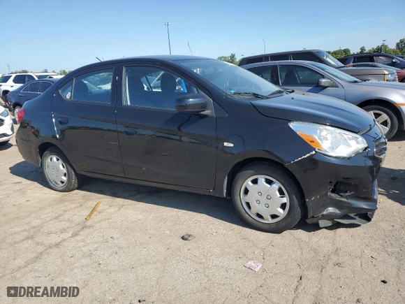 2017 Mitsubishi Mirage G4 ES with VIN ML32F3FJ2HHF19658, listed as a Copart auction lot 66763404 with 65,330 mi miles and Salvage Title. Bid and sale history available at carsss.com. Image 4.