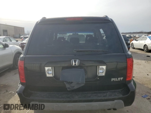 2005 Honda Pilot EX with VIN 5FNYF18425B056027, listed as a Copart auction lot 48066965 with 132,421 mi miles and Salvage Title. Bid and sale history available at carsss.com. Image 6.