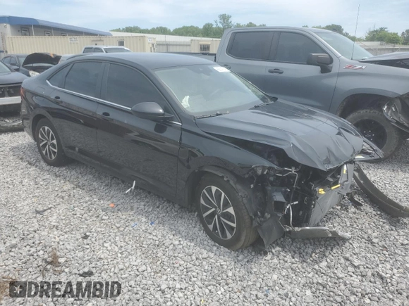 2024 Volkswagen Jetta S with VIN 3VW5M7BU1RM039173, listed as a Copart auction lot 56147215 with 31,354 mi miles and Clean title. Bid and sale history available at DreamBid. Image 4.