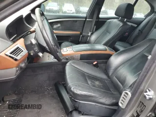 2004 BMW 7 Series 745i with VIN WBAGL63424DP68405, listed as a Copart auction lot 51768045 with 126,048 mi miles and Salvage Title. Bid and sale history available at DreamBid. Image 7.