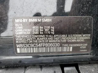 2015 BMW M3 z VIN WBS3C9C54FP806030, wystawiony jako Copart lot #87375784 z przebiegiem 74 730 mil mil oraz Szkoda całkowita • Salvage title. Historia ofert i sprzedaży dostępna na DreamBid. Obrazek 12.