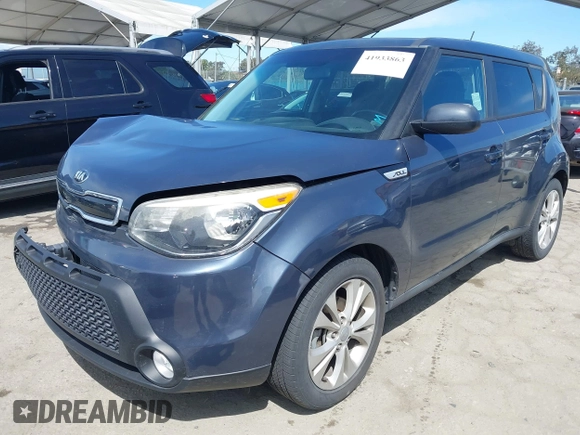 2016 Kia Soul + with VIN KNDJP3A52G7281179, listed as a IAAI auction lot 41933863 with 114,336 mi miles. Bid and sale history available at carsss.com. Image 20.