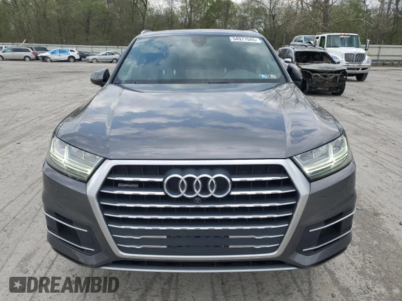 2019 Audi Q7 Premium Plus with VIN WA1LHAF73KD033550, listed as a Copart auction lot 54977045 with 51,044 mi miles and Salvage title. Bid and sale history available at DreamBid. Image 5.