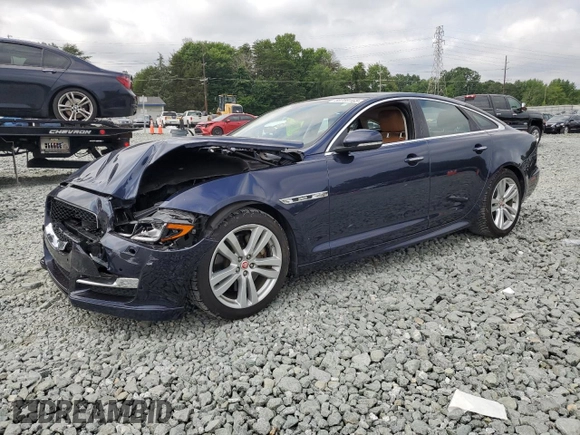 2017 Jaguar XJ R-Sport with VIN SAJWA1C70H8W05558, listed as a Copart auction lot 59759165 with 102,230 mi miles and Salvage title. Bid and sale history available at DreamBid. Image 1.