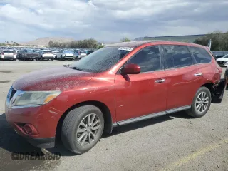 2014 Nissan Pathfinder S z VIN 5N1AR2MN7EC678869, wystawiony jako Copart lot #53988025 z przebiegiem 139 073 mil mil oraz Szkoda całkowita • Salvage title. Historia ofert i sprzedaży dostępna na DreamBid. Obrazek 1.