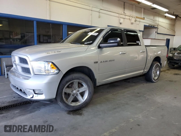 2012 Ram 1500 Sport with VIN 1C6RD7MT2CS287592, listed as a Copart auction lot 47139545 with 130,333 mi miles and Salvage Title. Bid and sale history available at carsss.com. Image 1.