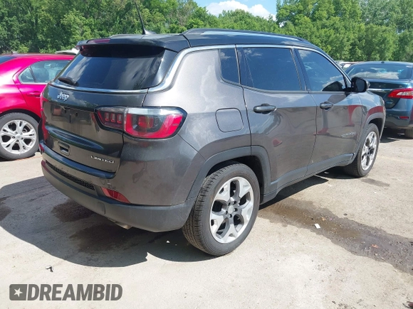 2020 Jeep Compass Limited with VIN 3C4NJCCBXLT114497, listed as a IAAI auction lot 42255213 with 126,059 mi miles and . Bid and sale history available at DreamBid. Image 4.