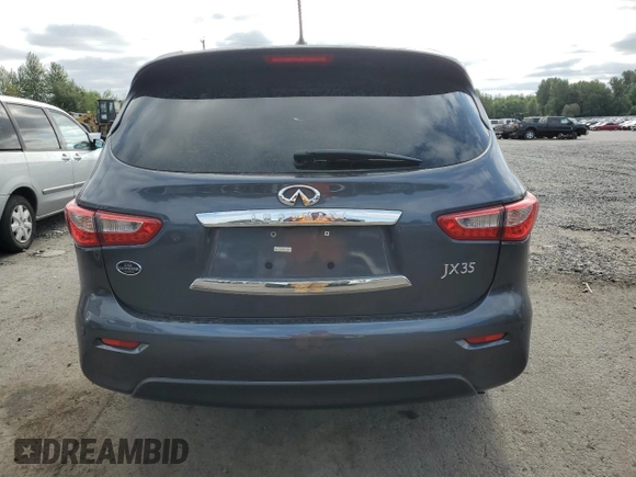 2013 Infiniti JX35 with VIN 5N1AL0MM4DC324836, listed as a Copart auction lot 63894154 with 147,593 mi miles and Salvage Title. Bid and sale history available at carsss.com. Image 6.