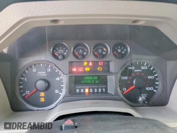 2010 Ford F-350 XL with VIN 1FTWW3DR9AEA59443, listed as a Copart auction lot 61190545 with 147,998 mi miles and Salvage title. Bid and sale history available at DreamBid. Image 9.
