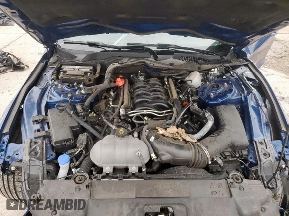 2023 Ford Mustang GT with VIN 1FA6P8CF9P5301583, listed as a Copart auction lot 57596535 with 19,916 mi miles and Salvage title. Bid and sale history available at DreamBid. Image 11.