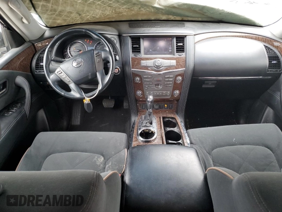 2017 Nissan Armada SV with VIN JN8AY2ND5H9005792, listed as a Copart auction lot 48800165 with 100,316 mi miles and Salvage Title. Bid and sale history available at carsss.com. Image 8.