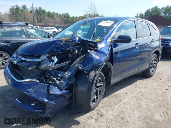 2016 Honda CR-V SE with VIN 5J6RM4H46GL019536, listed as a IAAI auction lot 42033987 with 44,792 mi miles and . Bid and sale history available at carsss.com. Image 2.
