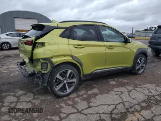 2019 Hyundai Kona Limited with VIN KM8K33A53KU359295, listed as a Copart auction lot 81525264 with 49,546 mi miles and Salvage Title. Bid and sale history available at carsss.com. Image 3.