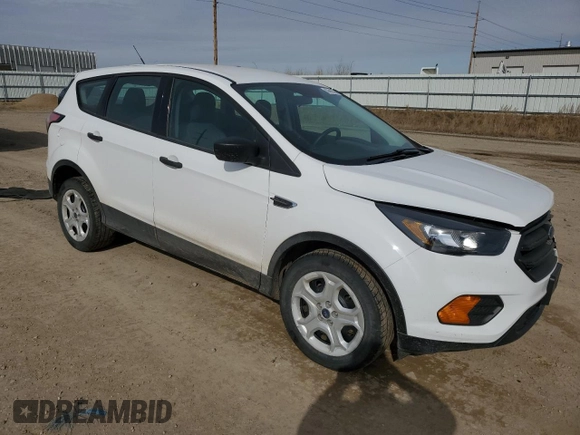2018 Ford Escape S with VIN 1FMCU0F70JUC60202, listed as a Copart auction lot 46696365 with 97,236 mi miles and Salvage Title. Bid and sale history available at carsss.com. Image 4.