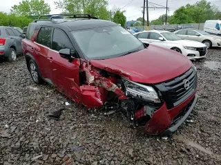 2024 Nissan Pathfinder SL with VIN 5N1DR3CC2RC201114, listed as a Copart auction lot 56775315 with 29,705 mi miles and Salvage title. Bid and sale history available at DreamBid. Image 14.