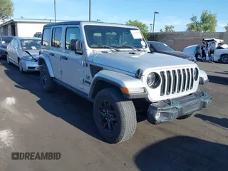 2023 Jeep Wrangler Willys with VIN 1C4HJXDG3PW577807, listed as a IAAI auction lot 42323674 with 28,808 mi miles and . Bid and sale history available at DreamBid. Image 1.