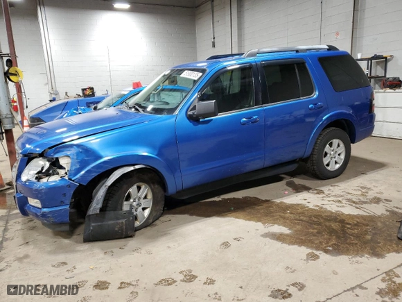 2010 Ford Explorer XLT with VIN 1FMEU7DE5AUA06746, listed as a Copart auction lot 51900135 with 126,657 mi miles and Salvage Title. Bid and sale history available at carsss.com. Image 1.