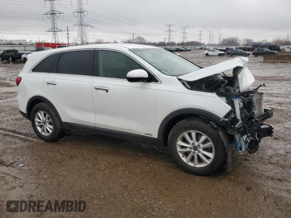 2019 Kia Sorento LX with VIN 5XYPGDA30KG480872, listed as a Copart auction lot 49615655 with Not Provided miles and Salvage Title. Bid and sale history available at DreamBid. Image 4.