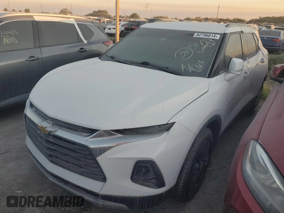 2021 Chevrolet Blazer LT с VIN 3GNKBDRS3MS510251, выставлен на аукционе Copart как лот 55229915 с пробегом Не указан миль и На запчасти • Non repairable. История ставок и продаж доступна на DreamBid. Изображение 1.