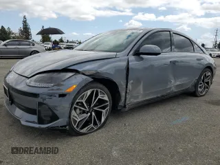 2024 Hyundai Ioniq 6 Limited z VIN KMHM54AA6RA079145, wystawiony jako Copart lot #56931465 z przebiegiem 5 337 mil mil oraz Szkoda całkowita • Salvage title. Historia ofert i sprzedaży dostępna na DreamBid. Obrazek 1.
