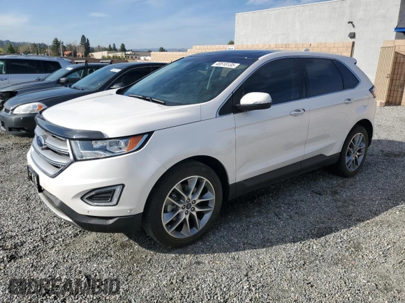 2017 Ford Edge Titanium with VIN 2FMPK4K96HBB57291, listed as a Copart auction lot 48518135 with 18,953 mi miles and Salvage Title. Bid and sale history available at carsss.com. Image 1.
