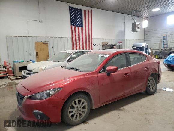 2016 Mazda 3 i Grand Touring with VIN 3MZBM1X75GM270335, listed as a Copart auction lot 89180945 with 102,836 mi miles and Salvage title. Bid and sale history available at DreamBid. Image 1.