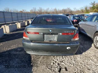 2003 BMW 7 Series 745Li with VIN WBAGN63413DS45269, listed as a Copart auction lot 80987154 with 80,882 mi miles and Salvage Title. Bid and sale history available at DreamBid. Image 6.